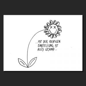 Postkarte "Supergesund"